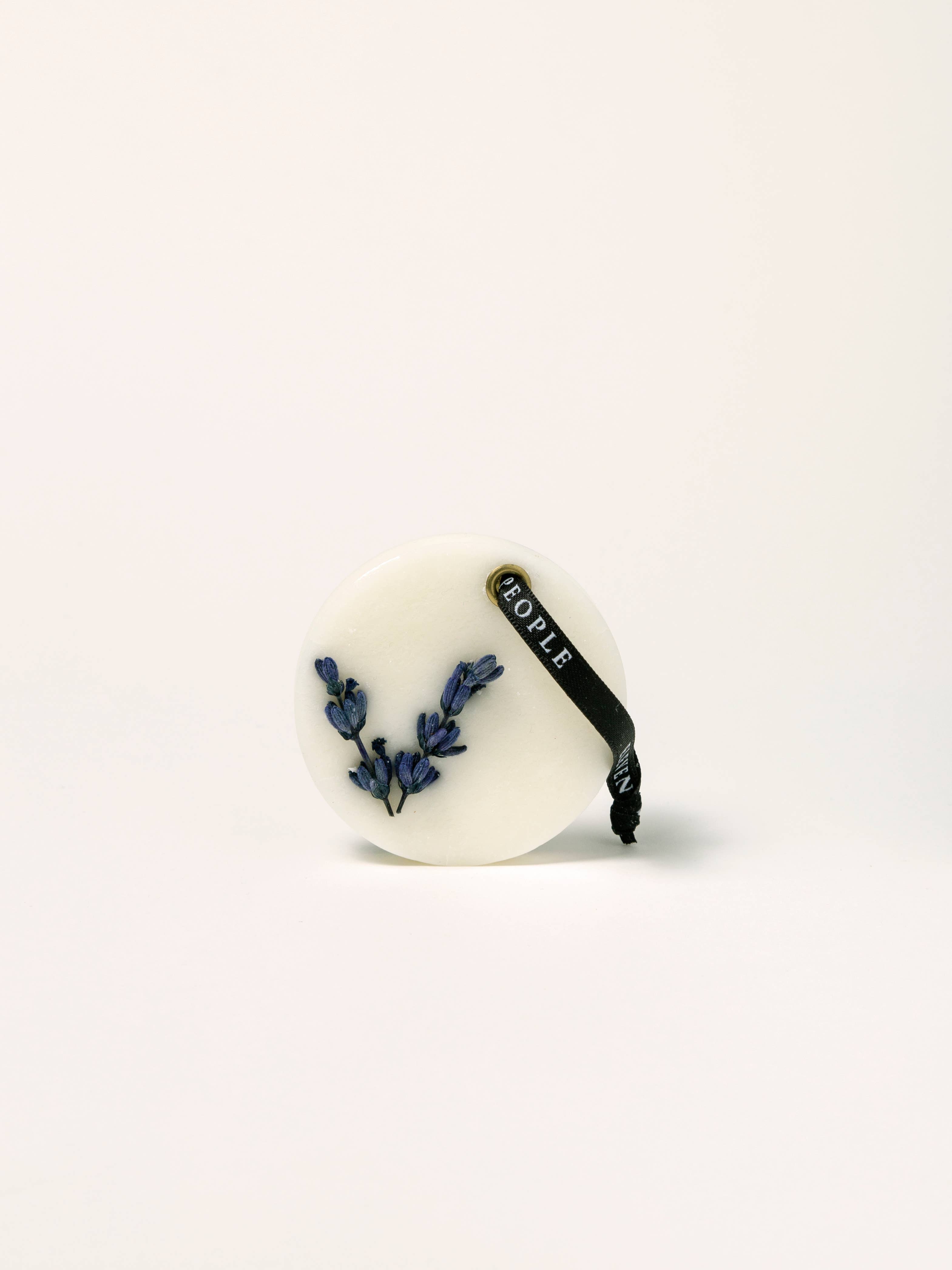 Lavender Palo Santo and Saffran. Closet Wax Bar Freshener