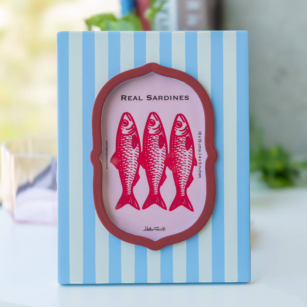 Menorca Photo Frame Blue