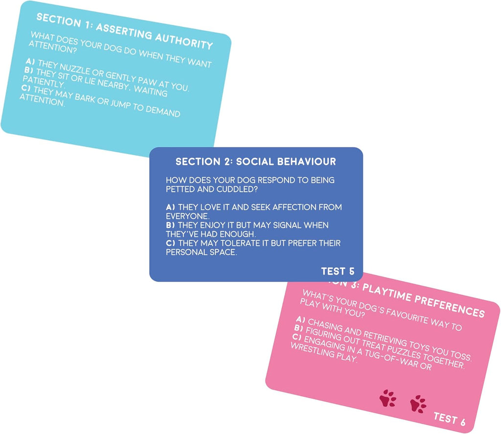 Play | Dog Personality Test Cards