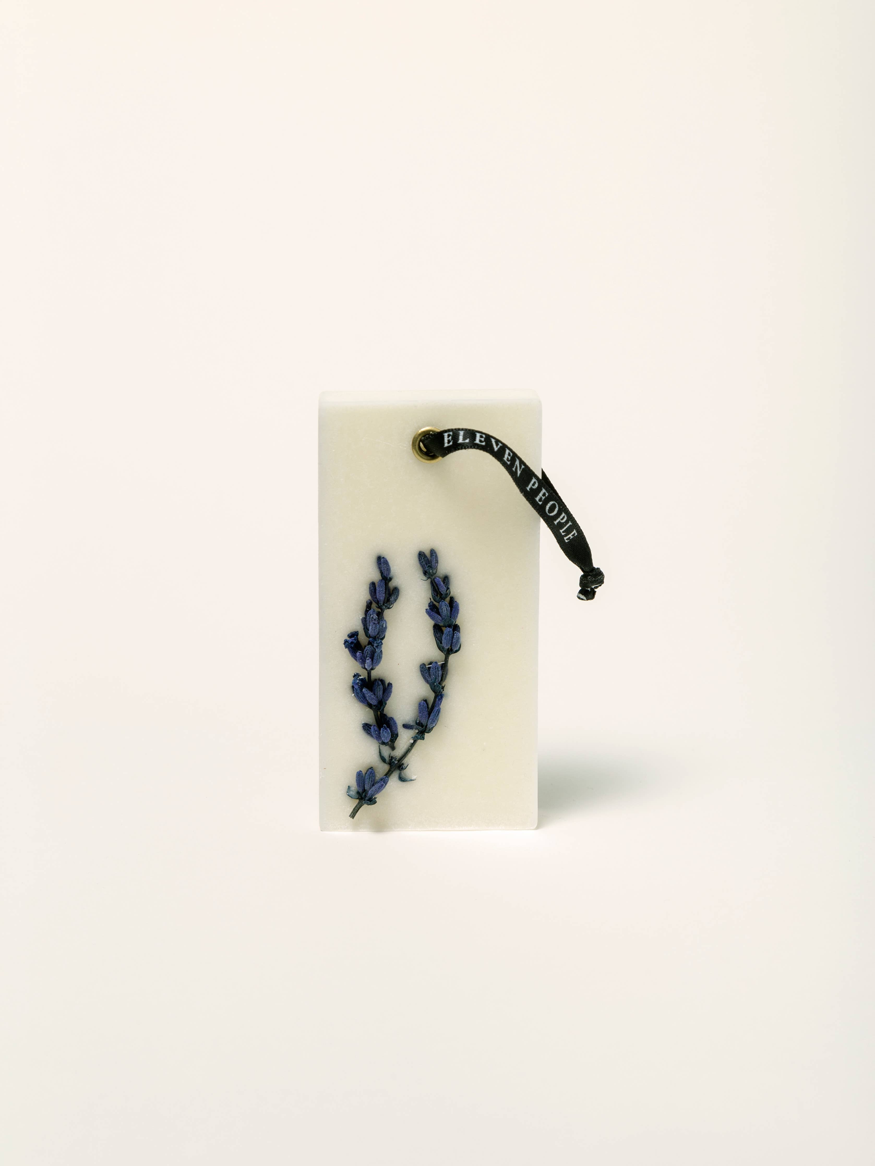 Lavender Palo Santo and Saffran. Closet Wax Bar Freshener